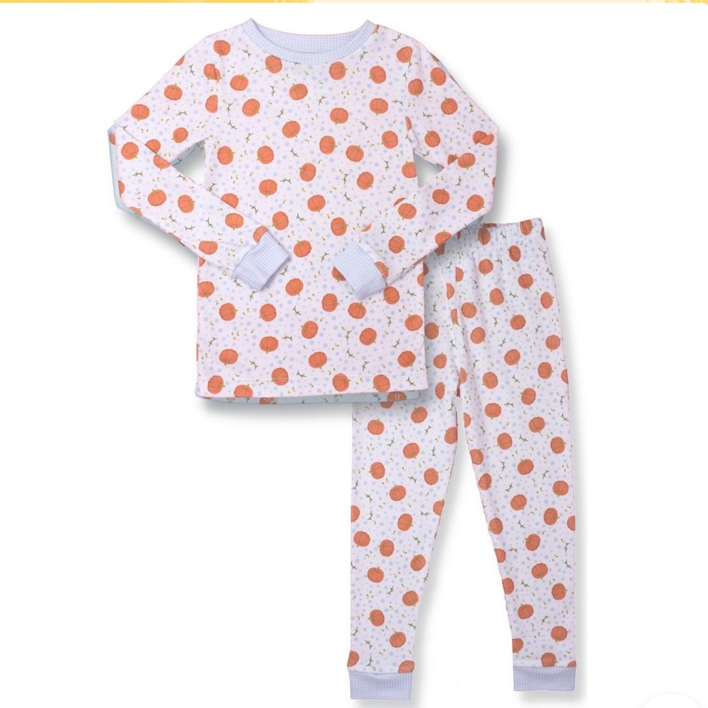 Lullaby Set / Pumpkin PJs / Sweet Pea Girls Pajamas / 18M Maisonette